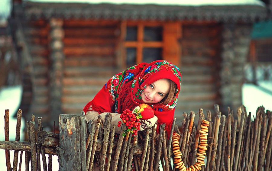 Sexy girl Women in Slavic costumes in Zhangjiakou