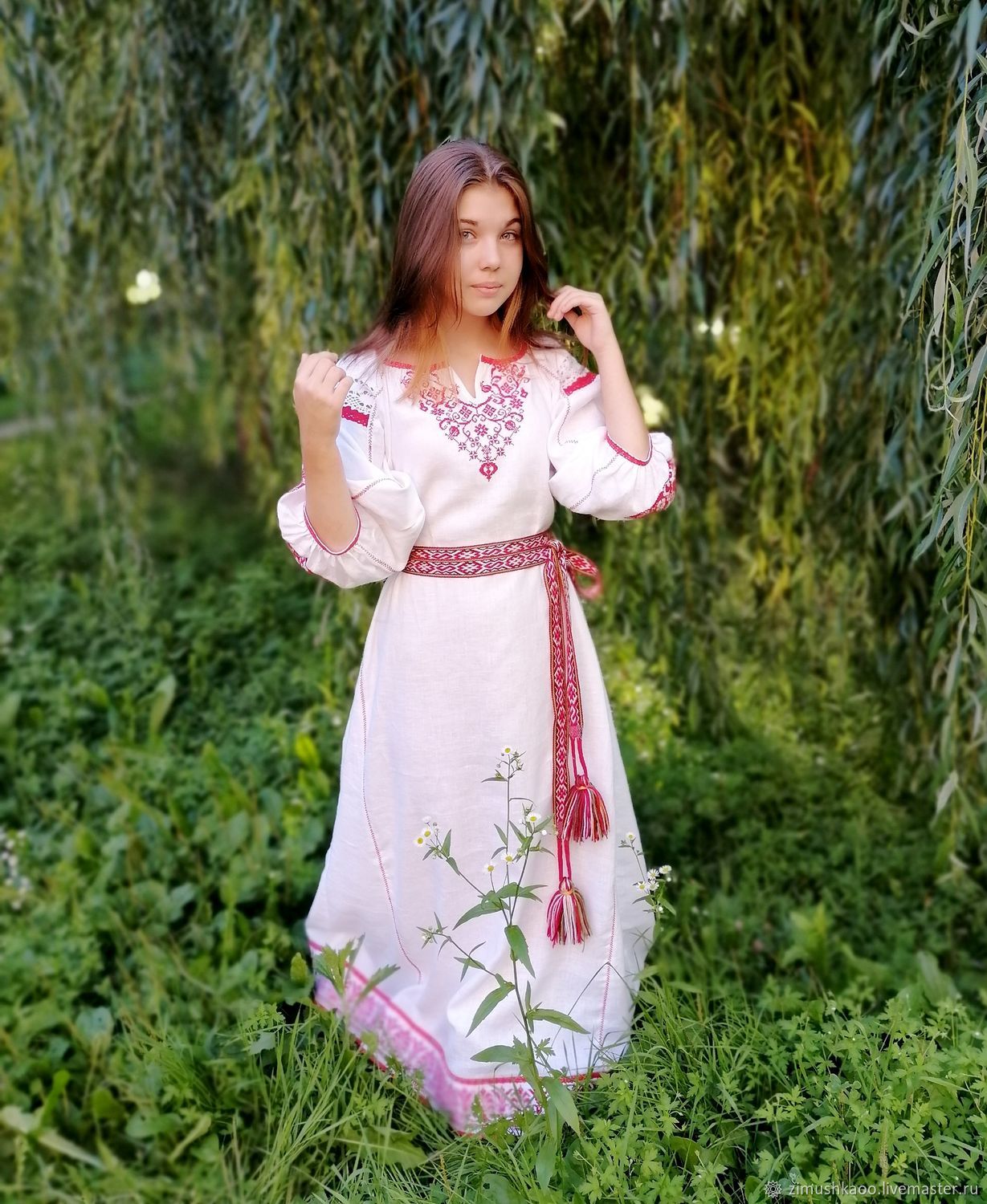 Girl Girls in Slavic costumes in Zhangjiakou